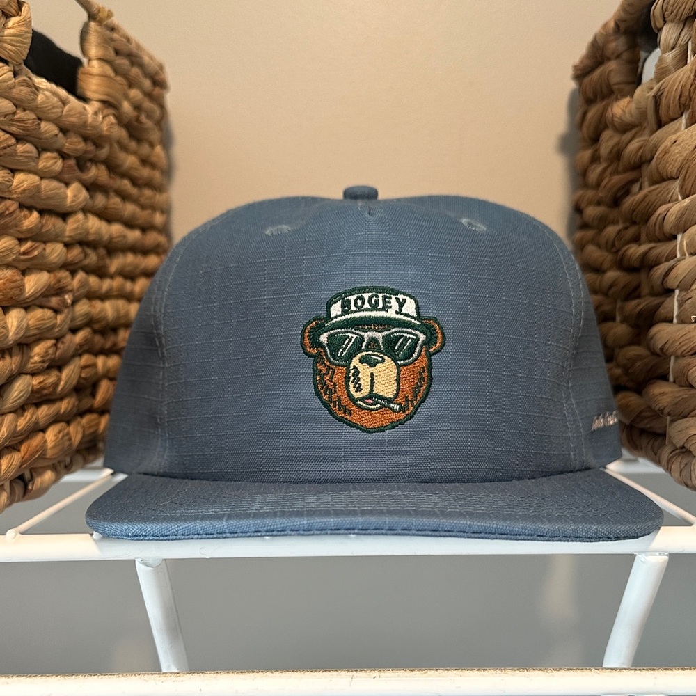 Blue Bear Embroidered Cap